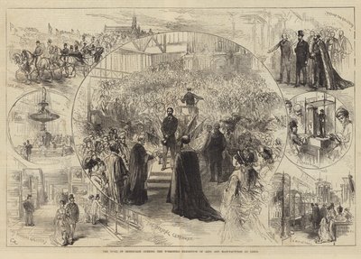 The Duke of Edinburgh opening the Yorkshire Exhibition of Arts and Manufactures at Leeds by Sir John Charles Robinson